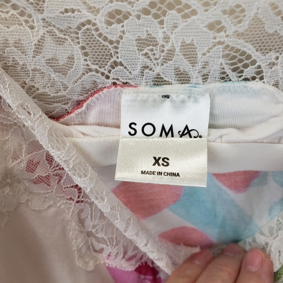 Soma COOL NIGHTS Lace Trim Chemise size XS - Picture 5 of 9